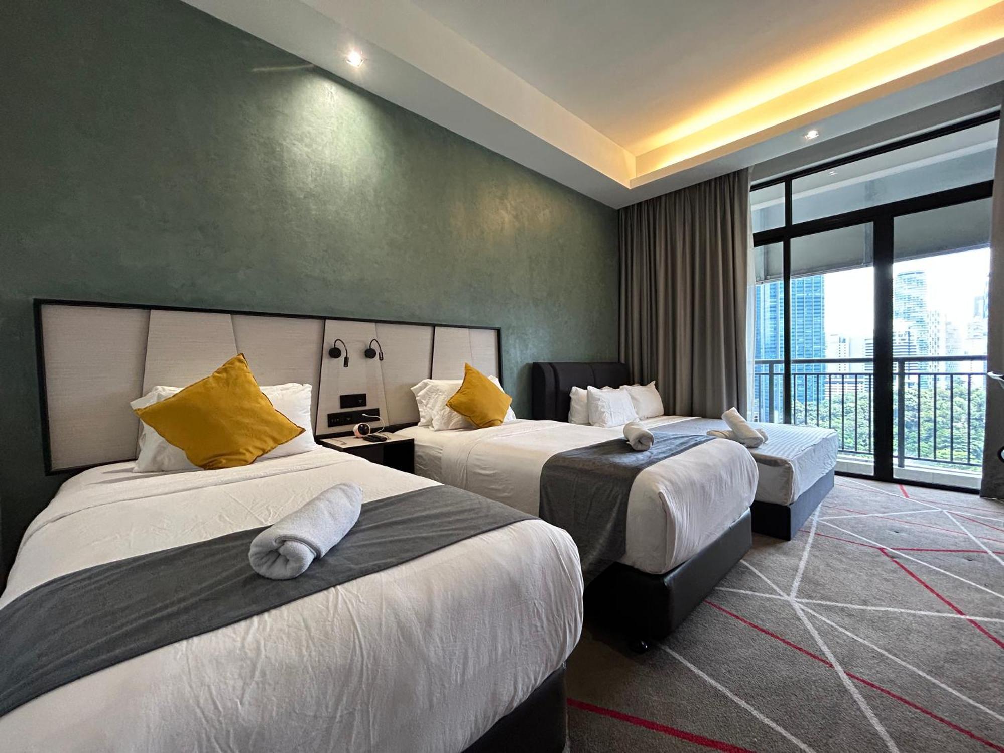 #23 Kl Towel View Twin Bed Suites @ Infinity Pool Kuala Lumpur Exteriör bild